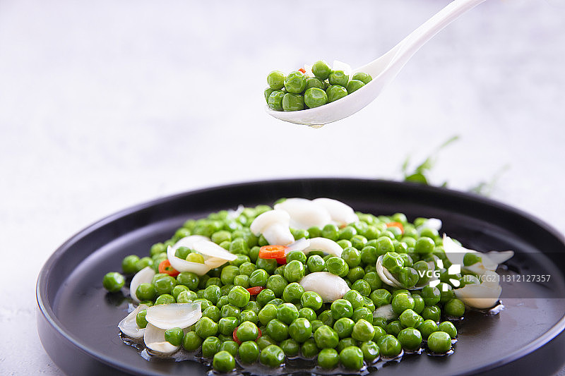 百合甜青豆图片素材