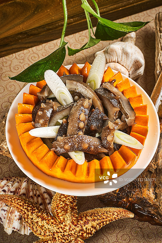 葱烧海参图片素材