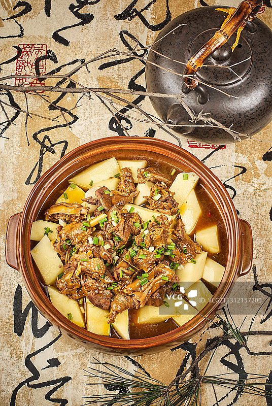 炖大鹅图片素材