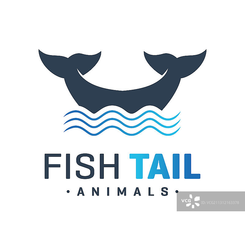 鱼尾标志图片素材