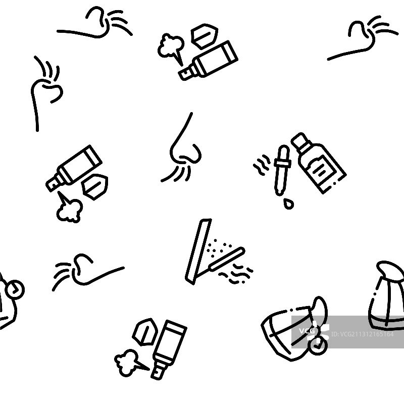 气味芳香无缝图案图片素材