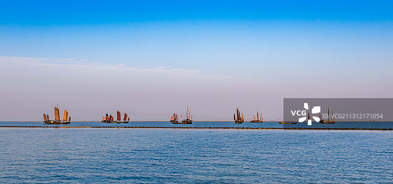 千帆竞发，浙江湖州图片素材