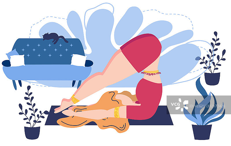 放松的年轻女人享受休息，女孩冥想图片素材