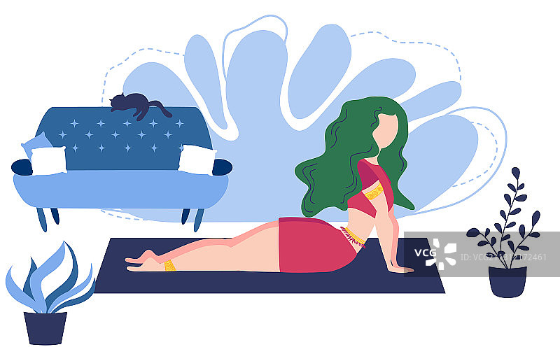 放松的年轻女人享受休息，女孩冥想图片素材