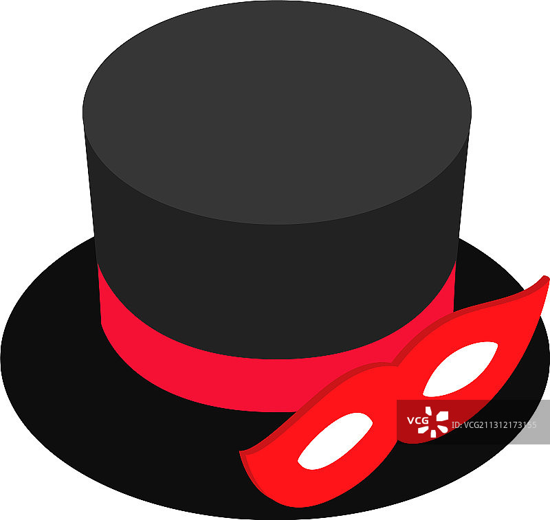 化妆舞会配饰图标，2.5D风格图片素材