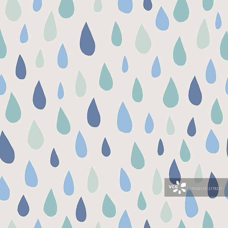 斯堪的纳维亚色调水滴无缝图案图片素材