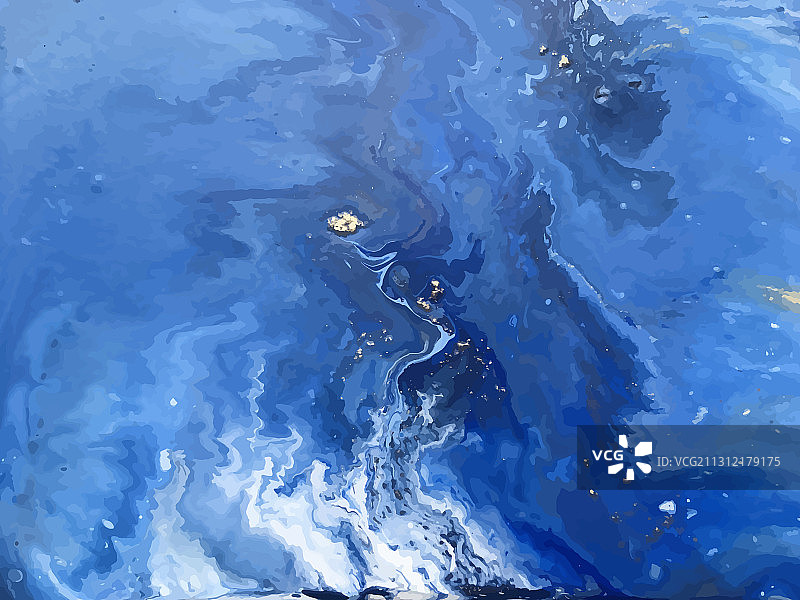 抽象蓝色流体创意模板卡片图片素材