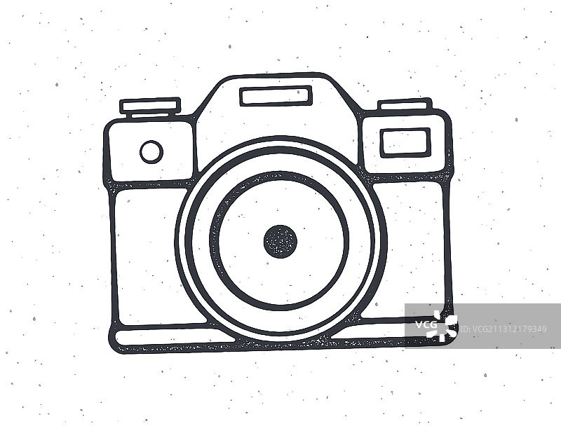 复古相机轮廓图片素材