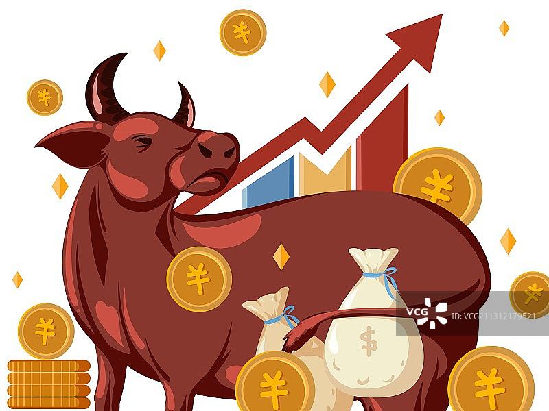 牛市长红图片素材