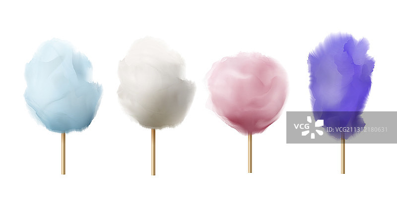 棉花糖写实糖果棒图片素材