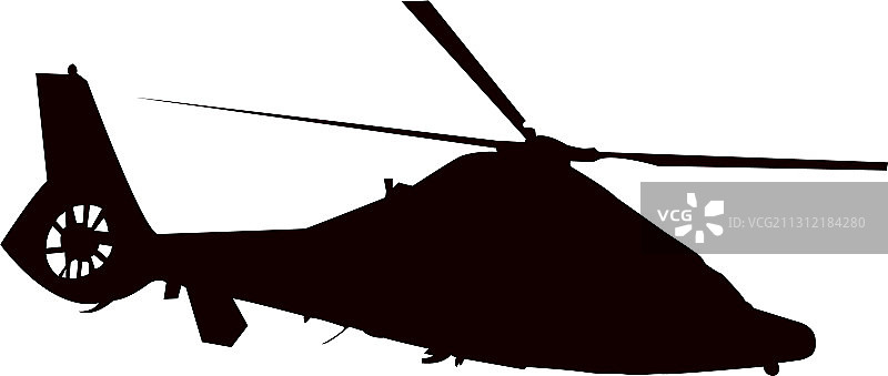黑色直升机轮廓图片素材