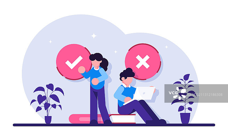 客户体验填充测试概念图片素材