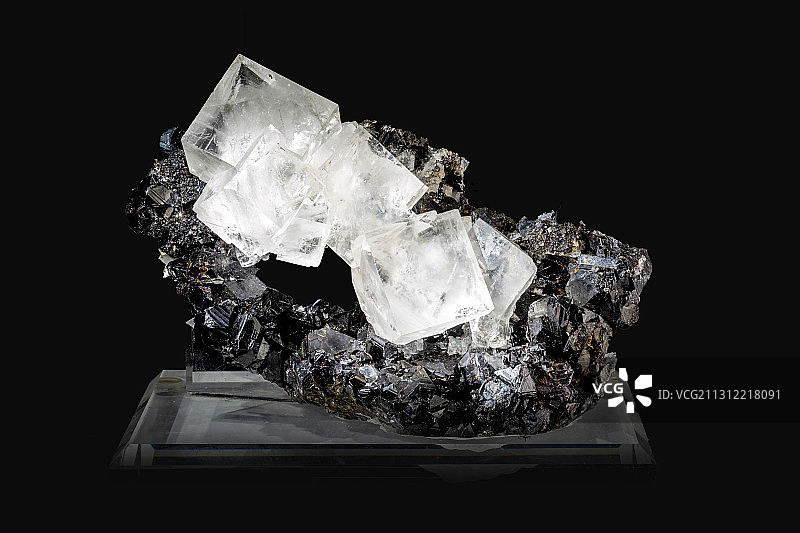 天然矿物晶体萤石图片素材