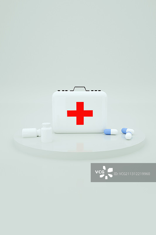 3D医疗箱医疗救助C4D图片素材