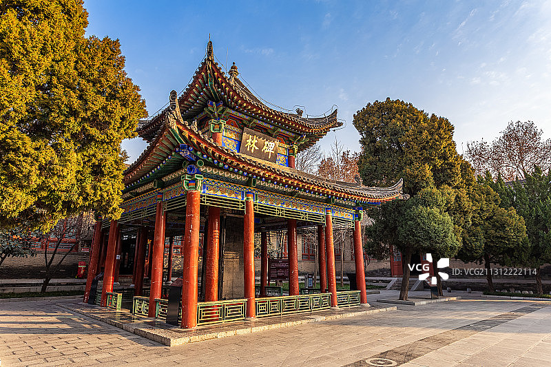 西安碑林博物馆迎客第一碑图片素材