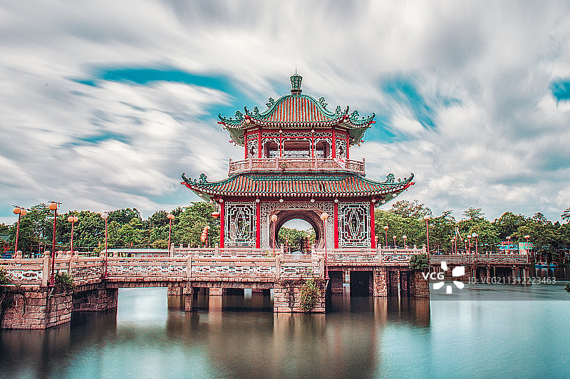 风云流转——榕江西湖图片素材