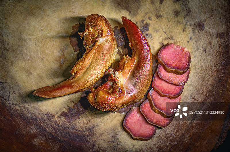 腊味猪舌图片素材