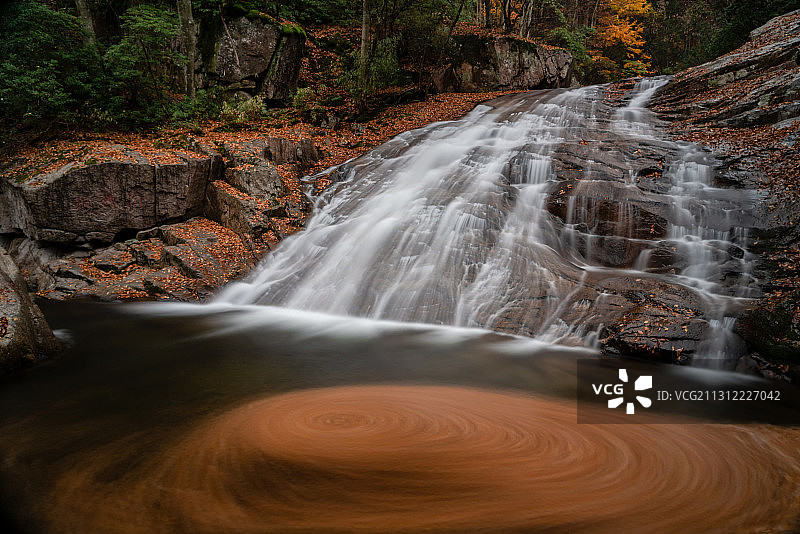 四川光雾山十八月潭秋色图片素材