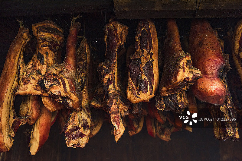 农家腊肉图片素材
