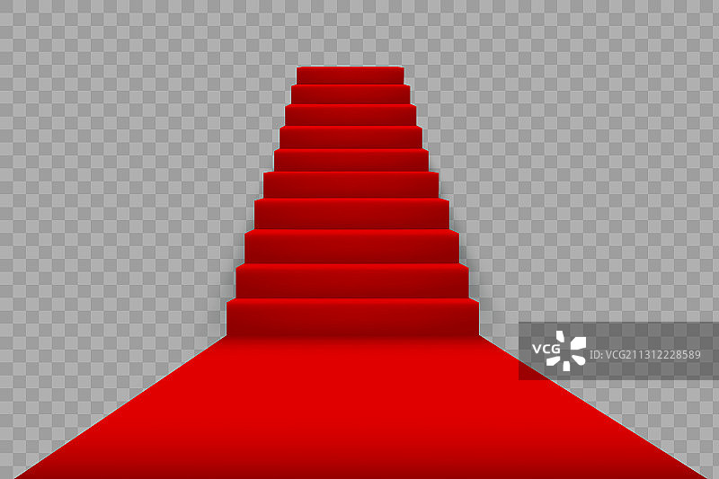 台阶上的红地毯图片素材