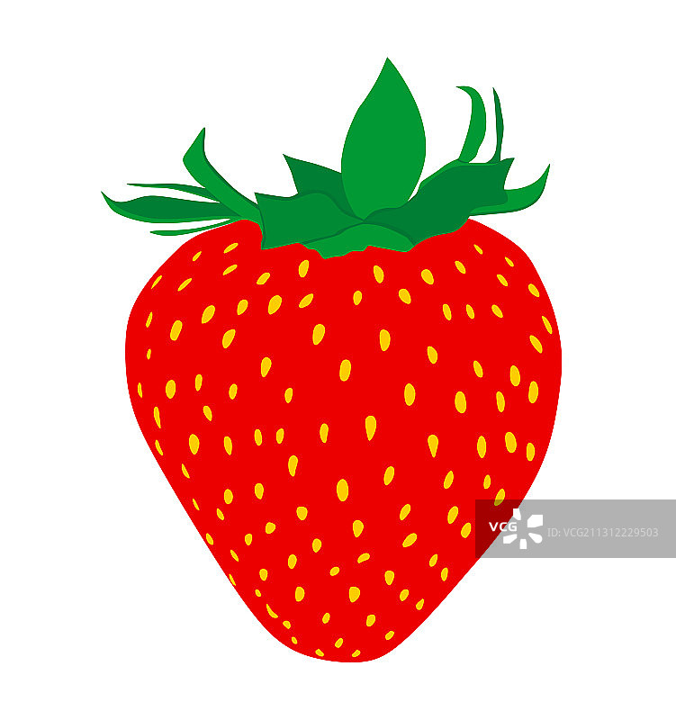 白色背景上的草莓图片素材