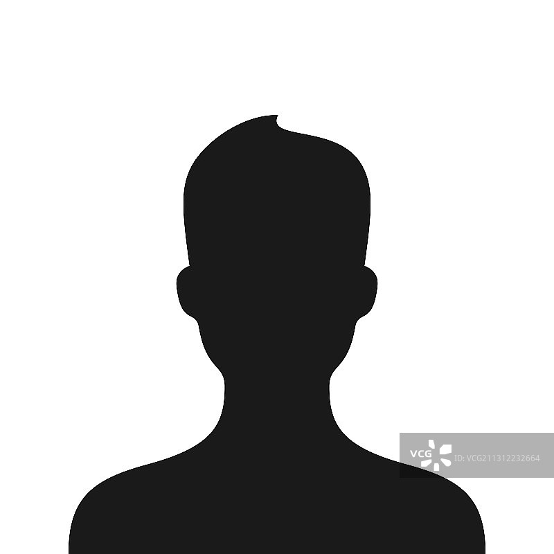 白色背景上的男人头像图标图片素材