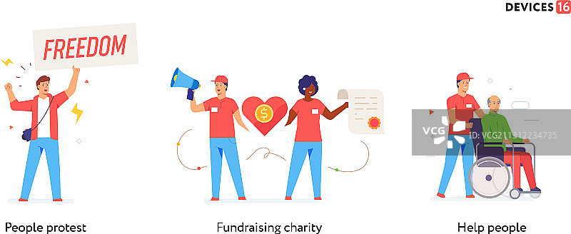 人们的公民行动图片素材