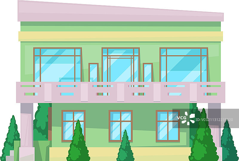 彩色乡村房屋家庭小屋图片素材