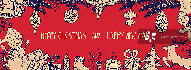 冬季节日主题卡通banner图片素材