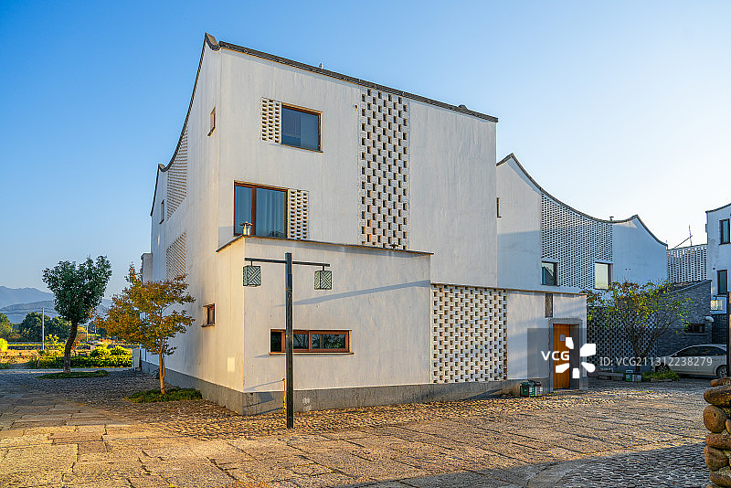 中国江南水乡民宿建筑图片素材