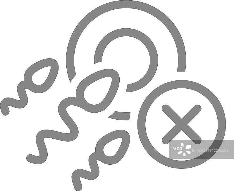 带复选标记的人类受精过程图片素材