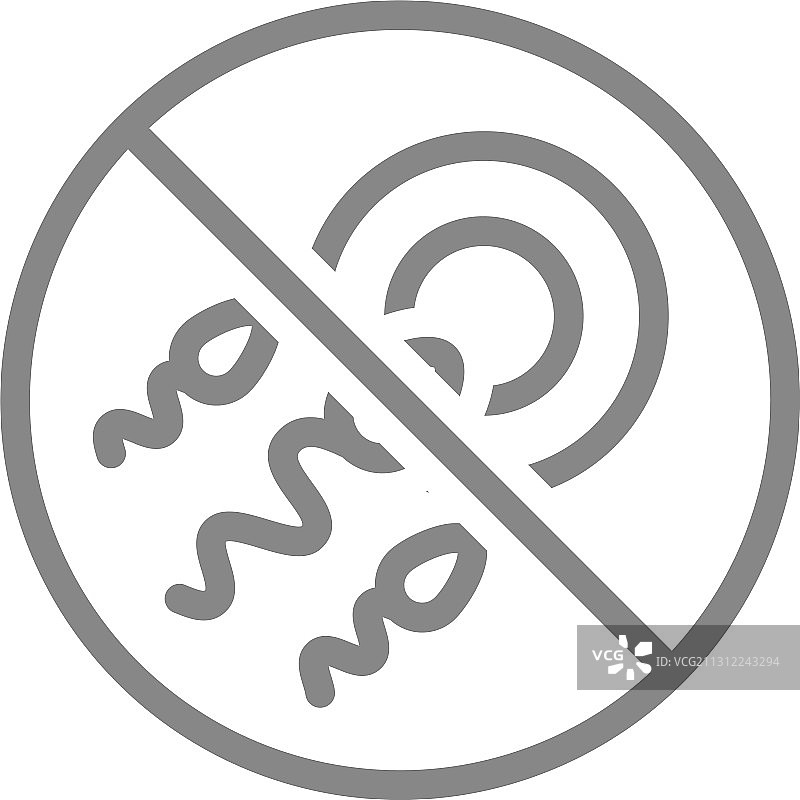 禁止符号下的卵子和精子图片素材