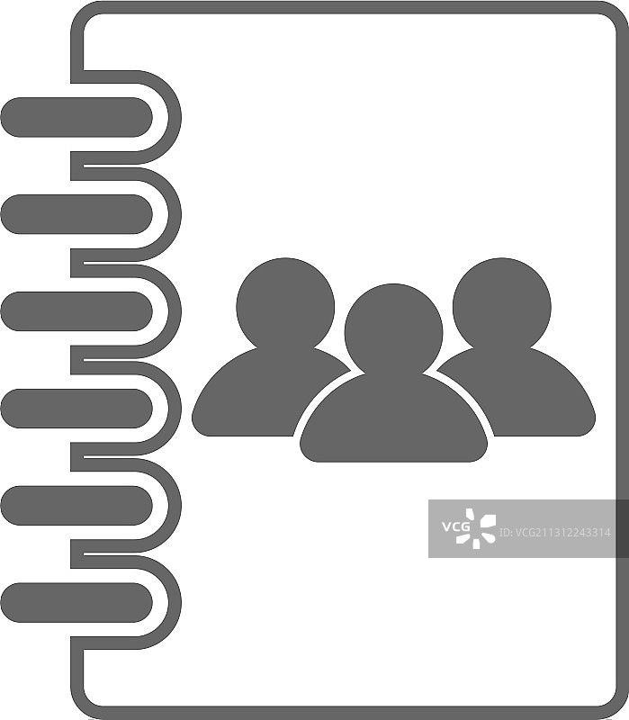 电话簿图标组合标志图片素材