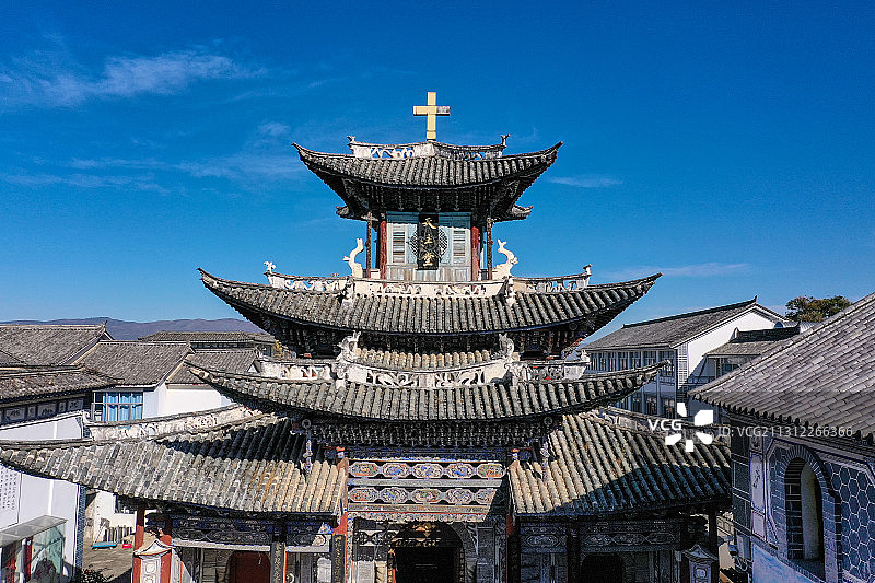 大理天主教堂图片素材