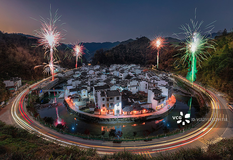 婺源菊径图片素材