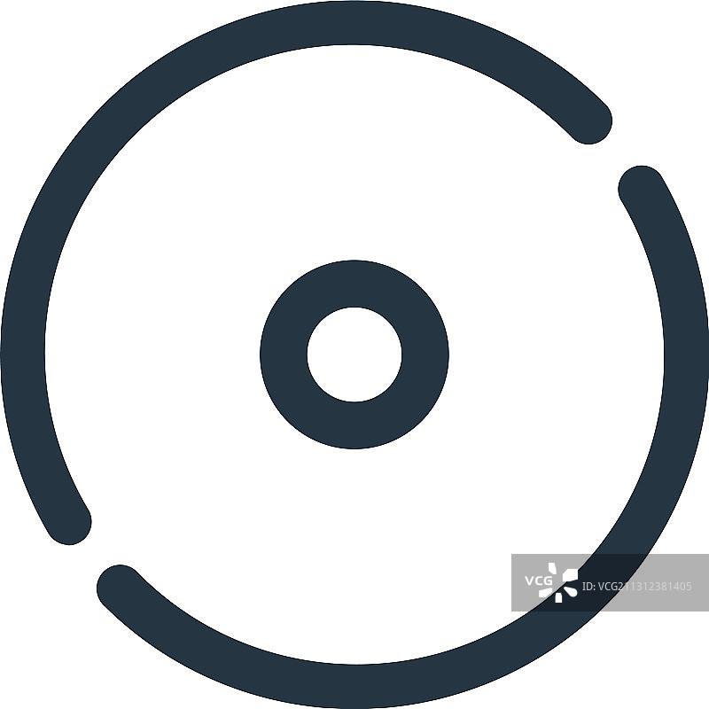 白色背景上的光盘图标图片素材