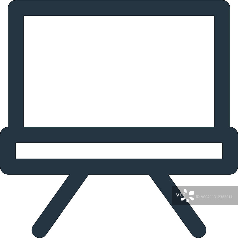 帆布图标可编辑描边帆布线性图片素材