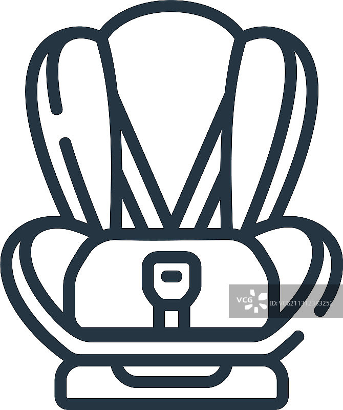 汽车座椅图标白色背景图片素材