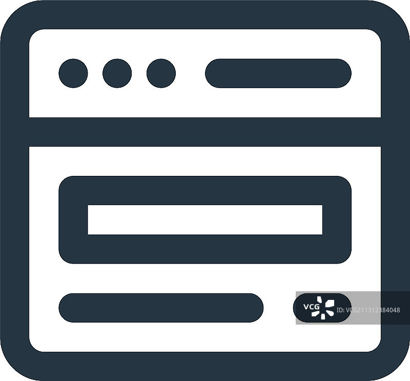 白色背景上的Web浏览器图标图片素材