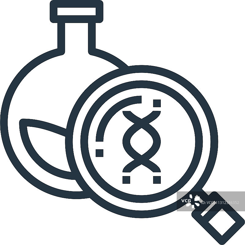 白色背景上的遗传图标图片素材