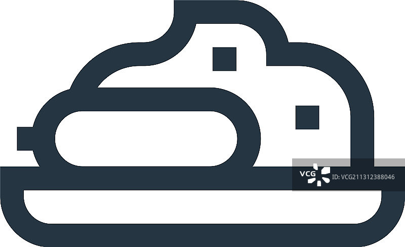 白色背景上的炖菜图标图片素材