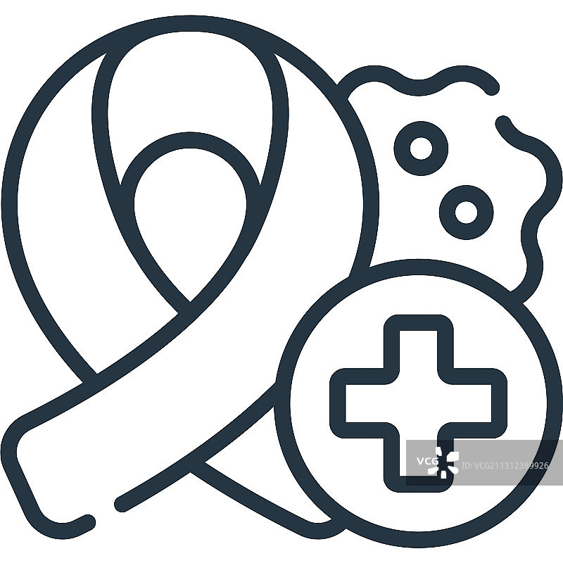 白色背景上的肿瘤科图标图片素材