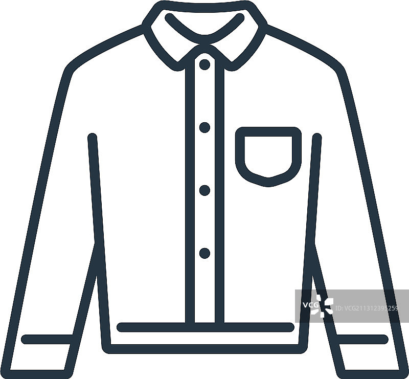 白色背景上的长袖图标图片素材