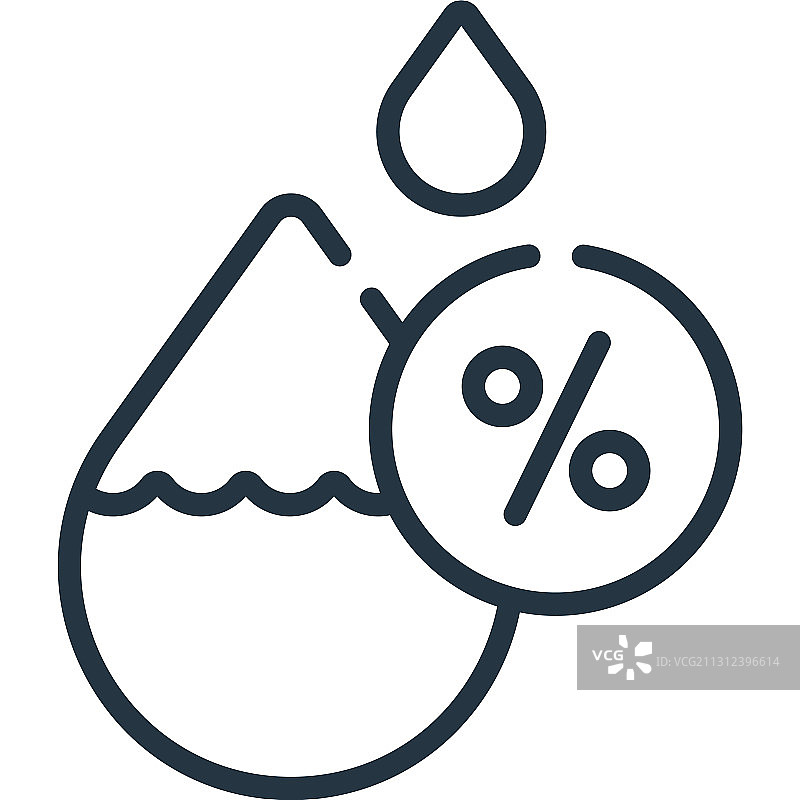 白色背景上的湿度图标图片素材