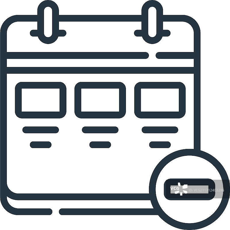 白色背景上的日历图标图片素材