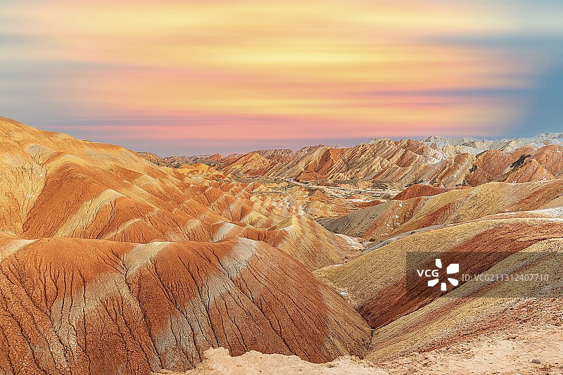 七彩丹霞图片素材