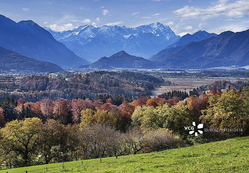 德国上巴伐利亚州慕尔瑙地区的秋季苔藓景观图片素材