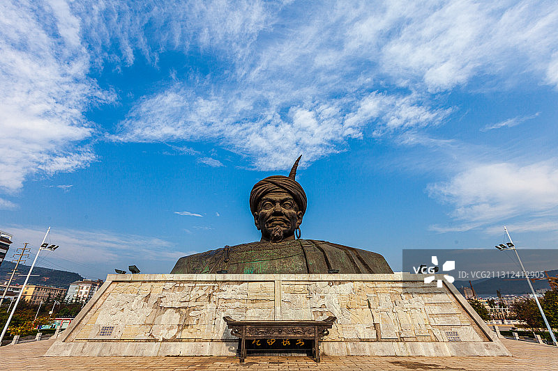 云南省玉溪市峨山县城市风光图片素材