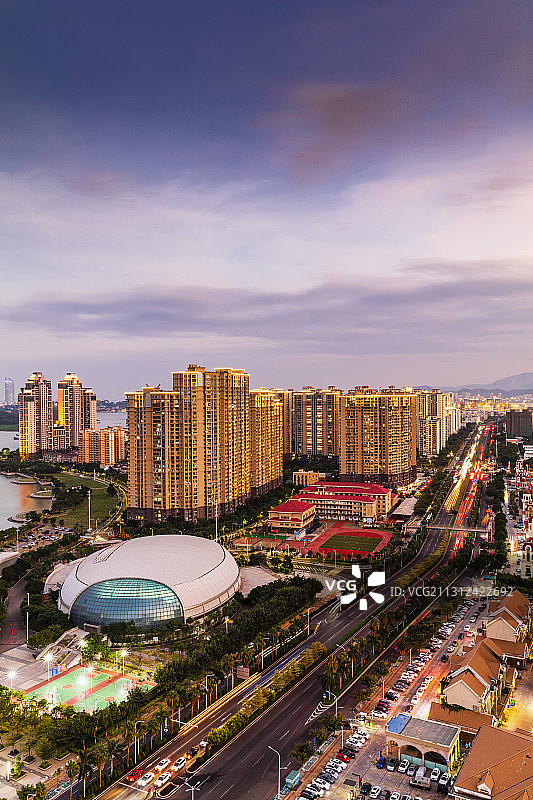 海沧城夜景图片素材