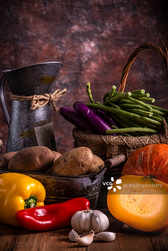 各色有机蔬菜图片素材